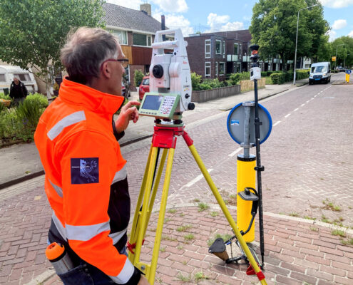 Verkeerscommissie Grou opmeten stationsweg