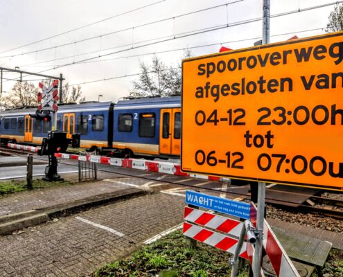 spoorwegovergang gesloten